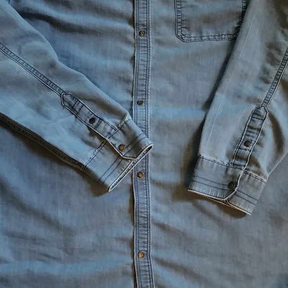 Blue Denim Long Sleeve Shirt - Picture 4 of 7